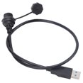 thumbnail image 4 of USB Connector Waterproof Panel Mount Connector Waterproof USB Connector Type C Female Thread Lock Receptacles Socket E10TPC TF F U3 A M Panel Mount Power Outlet, 4 of 7