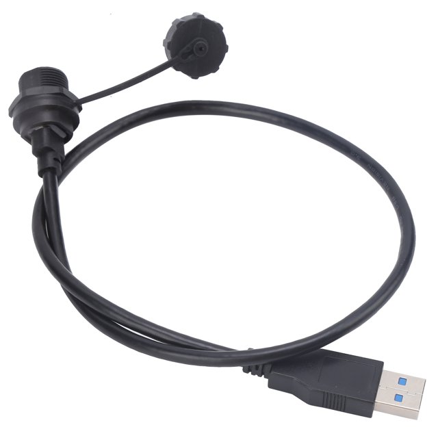 USB Connector Waterproof Panel Mount Connector Waterproof USB Connector Type C Female Thread Lock Receptacles Socket E10TPC TF F U3 A M Panel Mount Power Outlet