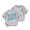 Grey, variant on Faraee Daddy and Me Shirt Toddler Daddy's Funny Letter Print Tee Tops Girls Boys Short Sleeve Basic T-Shirt Family Matching Outfit Hot Pink 1-2 Years