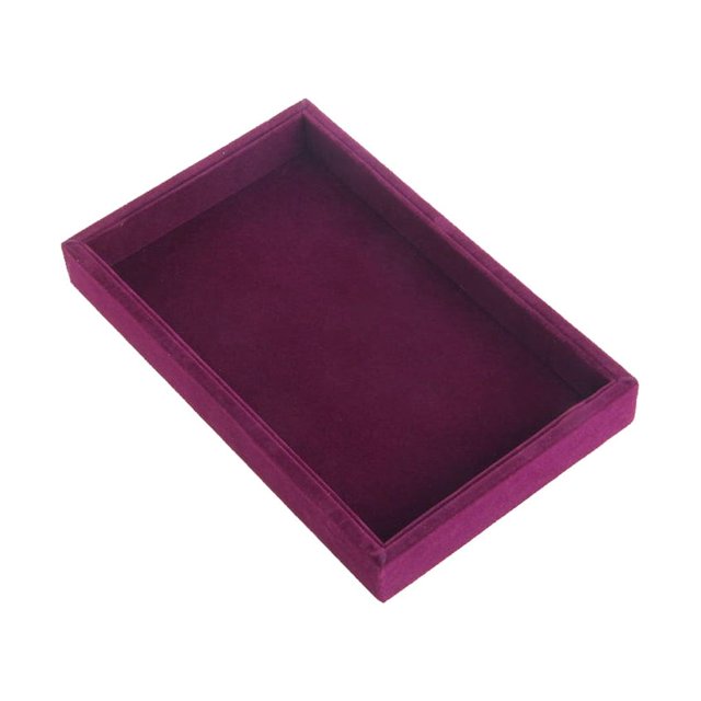 Baohd Soft Velvet Lining Jewelry Case Storage And Display Valuables In Style Jewelry Storage Box Gift purple 1Set