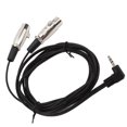 thumbnail image 3 of High Transmission Rate, Shielding Interference, Plastic Material, Lightweight and Portable, Dual Female XLR to Right Angle 3.5mm Y Splitter Cable for Microphones, Cameras, 3 of 7