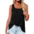 thumbnail image 2 of CHUANK Clearance Ladies Tops Womens Blouses Solid Square Neck V-Neck Summer Sleeveless Tank Tops, 2 of 6