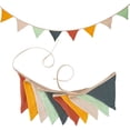 thumbnail image 2 of Birthday Party Decoration String Flag Set 6 m Long Double-Layered Cotton Solid Color Hanging Banner for Kids Birthday, Camping, Thanksgiving, and Home Decor, 2 of 4