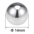 thumbnail image 2 of Uxcell Billes de Roulement Métriques en Acier Inoxydable 304 Grade G100 Billes de Précision 14 mm /0,55 Pouces, 2 of 5