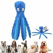 Eoozwa Dog Toys for Aggressive Chewers Indestructible Squeaky Dog Toys Octopus-Tug of War Dog Toys for Large Breed Tough Interactive Stuffed Dog Chew Toys for Puppies Small Large Dogs
