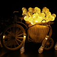 thumbnail image 3 of EGNMCR Light Strip, Christmas Lights Outdoor Garden Party 30 LED Teardrop Solar Garden Lantern String lantern string, 3 of 9