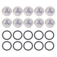 thumbnail image 2 of 10pcs Motorcycle Brake Oil Pump Sight Glass, Brake Master Cylinder Reservoir Sight Gasket Set with O Ring, Motorcycle Front Rear Brake Clutch Master for Most Motorcycles And ATVs, 2 of 7