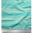 thumbnail image 1 of Soimoi Crepe Silk Fabric diamond shape & waves Abstract Fabric Prints By Yard 42 Inch Wide, 1 of 3