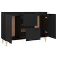 thumbnail image 2 of vidaXL Sideboard Black 101x35x70 cm Engineered Wood, 2 of 4