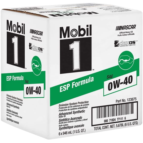 Mobil1 123875 ESP Formula Huile de Moteur 0W-40 (6 Pintes)