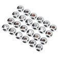 thumbnail image 2 of 24Pcs Guitare Chaîne Bouton Ferrules 10mm Haute Performance en Plastique Semi Fermé Conception Guitare PartsSilver, 2 of 14