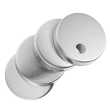 Miangastore 4pcs Universal Toilet Bolt Covers Decorative Screw Caps For Toilet Bolts Stainless Steel Round Bolt Caps Screw Covers Caps