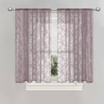 thumbnail image 4 of French Lace Window Curtain Semi Sheer Panel with Elegant Through Bar Design for Classic Interior, 4 of 8