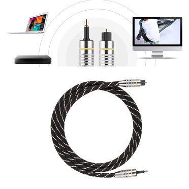 Câble Audio Numérique à Fibre Optique Connecteur SPDIF Plaqué Or Rond