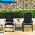 thumbnail image 4 of Gymax 2PCS Patio Folding Chairs Back Adjustable Reclining Padded Garden Furniture, 4 of 10