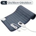 thumbnail image 1 of LNGOOR Extra Large Electric Heating Pad 16x30” - Comfort Relief for Back  Neck  Shoulders & More - 6 Heat Levels  4 Timer Settings  Auto Shut-Off  Machine Washable  Moist/Dry Relax, 1 of 6