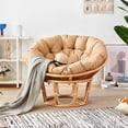 thumbnail image 2 of GLFILL Waterproof Chair Rocking Chair Hanging Basket Chair Papaya Chair Round Cushion For Hammocks Indoor Or Outdoor Rocking Chairs A, 2 of 8