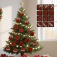 thumbnail image 3 of Coffee 30-Piece 6Cm Painted Christmas Ball Ornaments Set For Tree And Home Decor, Colorful Holiday Display, 3 of 6