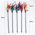thumbnail image 3 of 2PCS Pet Teaser Toy Fake Feather Bell Decor Cat Teaser Toy Cat Teaser Wand, 3 of 10