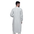 thumbnail image 4 of Atasi Kurta Traditionnel en Rayonne Imprimée à Col Mandarin pour Hommes Chemise Décontractée, 4 of 6