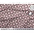 thumbnail image 3 of Soimoi Velvet Fabric Diagonal Check Print Fabric by the Yard 58 Inch Wide, 3 of 5