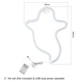 thumbnail image 4 of Labymos Néon à DEL à Motif de Fantôme 3*Cellules AAA et USB, Mode de Luminosité Constante Néon, 4 of 8