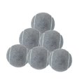 thumbnail image 1 of S SERENABLE 6Pcs Tennis Balls Practicing Workout Wear Resistant for Games Outdoor Indoor Grey, 1 of 9