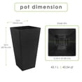 thumbnail image 3 of TierraVerde Avondale Smooth Planter Slate 24" H, 3 of 7