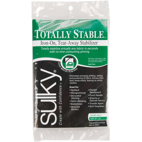 Sulky Totally Stable Iron-On Tear-Away Stabilizer-20"X36"