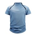 thumbnail image 1 of LSLJS Mens Mode Casual Shorts Stand Up Collar à Fermeture Éclair Col Rond, Vêtements d'Été Mens Shirts, 1 of 4