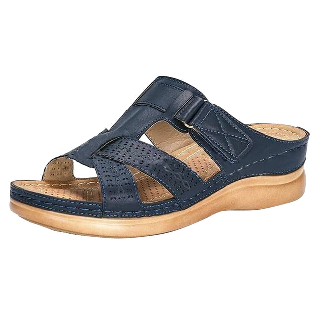 Summer New Style Plus Size Casual Wedge Heel Adult Womens In-line Sandals