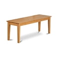 thumbnail image 2 of Capri bench with wood seat in Oak Finish, 2 of 5