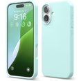 thumbnail image 1 of KOMI Compatible with iPhone 16 Pro Max Case, Premium Liquid Silicone Case, Full Body Protective Cover, Shockproof, Slim Phone Case, Anti-Scratch Soft Microfiber Lining, 6.9 inch Aqua Sky, 1 of 5