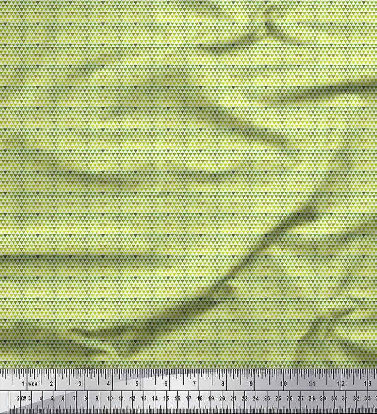 Soimoi Cotton Voile Fabric Triangle Small Fabric Prints by Yard 42 Inch Wide