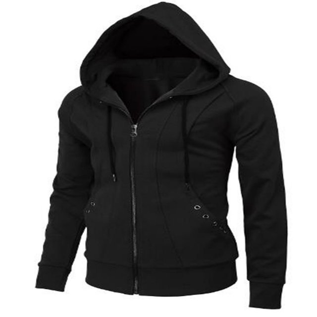 Sweat à Capuche Homme à Manches Longues à Capuche Solide Automne-Hiver pour Tous les Jours
