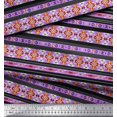 thumbnail image 2 of Soimoi Moss Georgette Fabric Ikat Southwestern Printed Fabric 1 Yard 42 Inch Wide, 2 of 3