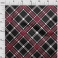 thumbnail image 2 of oneOone Georgette Viscose Fabric Tartan Check Print Sewing Fabric BTY 42 Inch Wide, 2 of 4