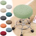 thumbnail image 1 of Sentmoon Seat Covers for Chairs Kitchen Chair Covers Stool Covers Round Bar Stool Covers Oppose Slip Seat Cover with Elastic Bands Sturdy for Dining Chairs, 1 of 9