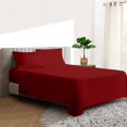 thumbnail image 1 of 600 TC Egyptian Cotton RV King Bed Sheet Set Include's - 15" inch Deep Fitted Sheet | 1 Flat Sheet | 2 Pillowcases | Burgundy Solid, 1 of 7