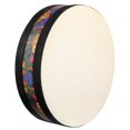 thumbnail image 3 of LNGOOR 10” Wooden Tambourine Percussion Instrument Drum, 3 of 8