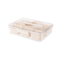 thumbnail image 2 of Holiday Gifts! Gspmoly Divided Serving Tray with Lid and Handle Snack Box Container Snack Organizer for Fruit Tray or Condiment Tray for Party Holiday Gifts, 2 of 9