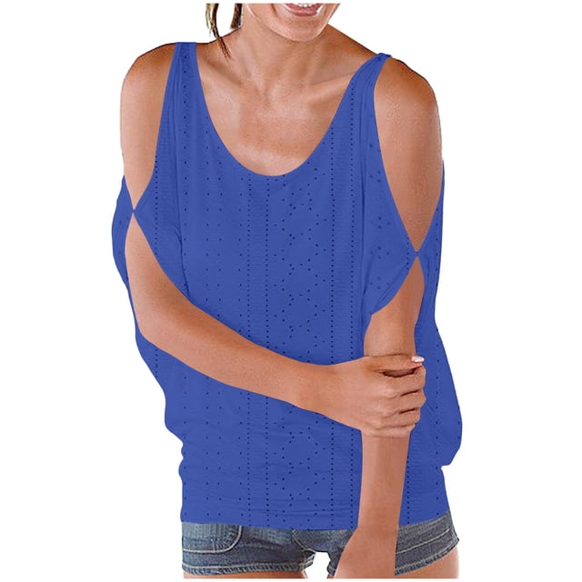 Liquidation d'Économies! BEFOKA T-Shirt pour Femmes Grande Taille, Hauts Blouse d'Été Décontractés pour Femmes, Vêtement Mode pour Femmes à Manches Courtes Confortable et Respirant, Blouses à Col Rond