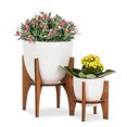 thumbnail image 3 of Grand Pot avec Support pour Plante en Bois, 3 of 4
