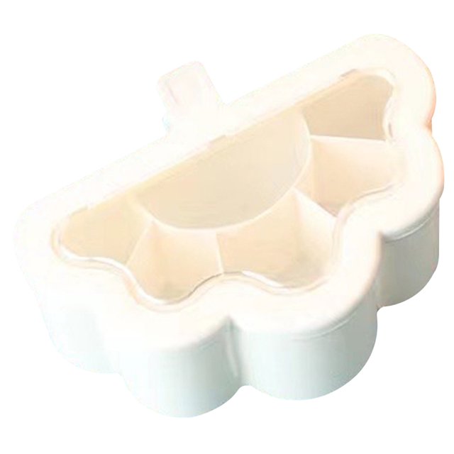Boîte de Rangement Assaisonnement Cuisine avec Cuillère 6 Compartiments Pot à Épices d'Une Seule Pièce