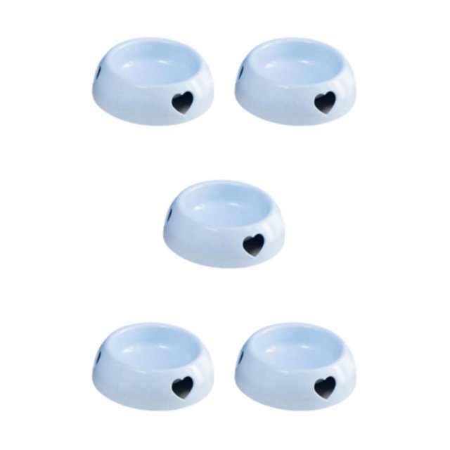 Maytalsory Environmentally Friendly Choice For Pet S Feeding Plastic Dog Bowl And Multiple light blue large size 5Set