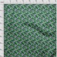 thumbnail image 4 of oneOone Tissu en Rayonne Vert Motif Feuille Tropicale Tissu pour Robe Tissu Imprimé au Mètre 56 Pouces de Large, 4 of 5