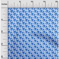 thumbnail image 2 of oneOone Rayon Medium Blue Fabric Houndstooth Sewing Craft Projects Fabric Prints By Yard 56 Inch Wide, 2 of 4