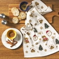 thumbnail image 2 of Holiday Time Cranberry Spice Kids Collection Gingerbread Printed Kitchen Linen Set, Red/Multi, 16" x 26", 2 of 4
