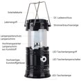 thumbnail image 2 of Lanterne de camping à LED solaire et lampe de poche USB pour extérieur, adaptée pour les urgences, les tempêtes, les pannes, les lanternes extérieures portatives, 2 of 5