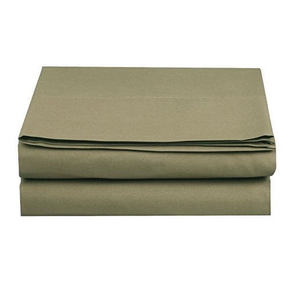 Elegant Comfort Flat Sheet Wrinkle-Free Egyptian Quality 1-Piece Flat Sheet, California King Size, Sage